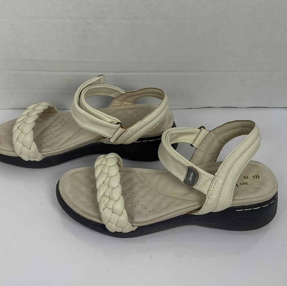 Jambu Vicky Women's Beige Open Toe Strappy Buckle Sandals Size 7 - Picture 8 of 10